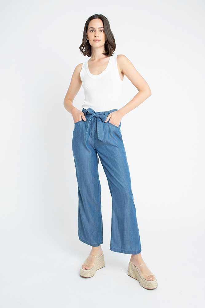 Pantalon lyocell on sale