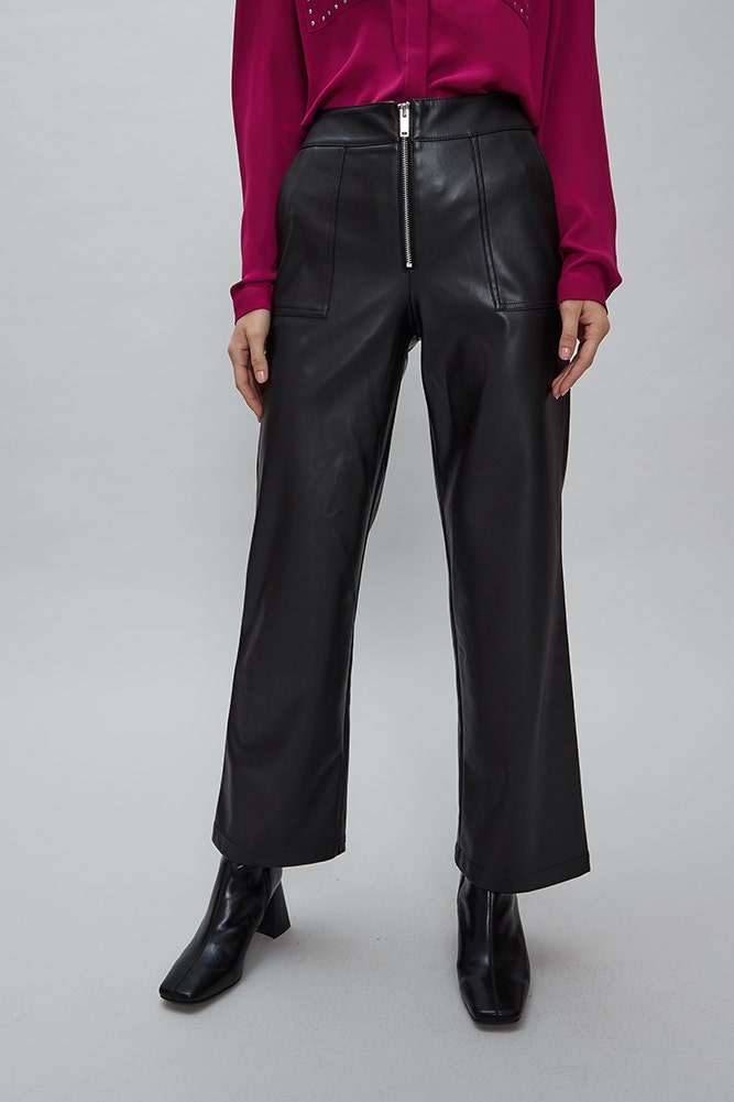 PANTALON RECTO ECOCUERO