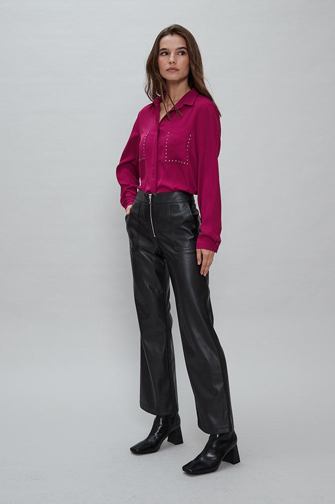PANTALON RECTO ECOCUERO