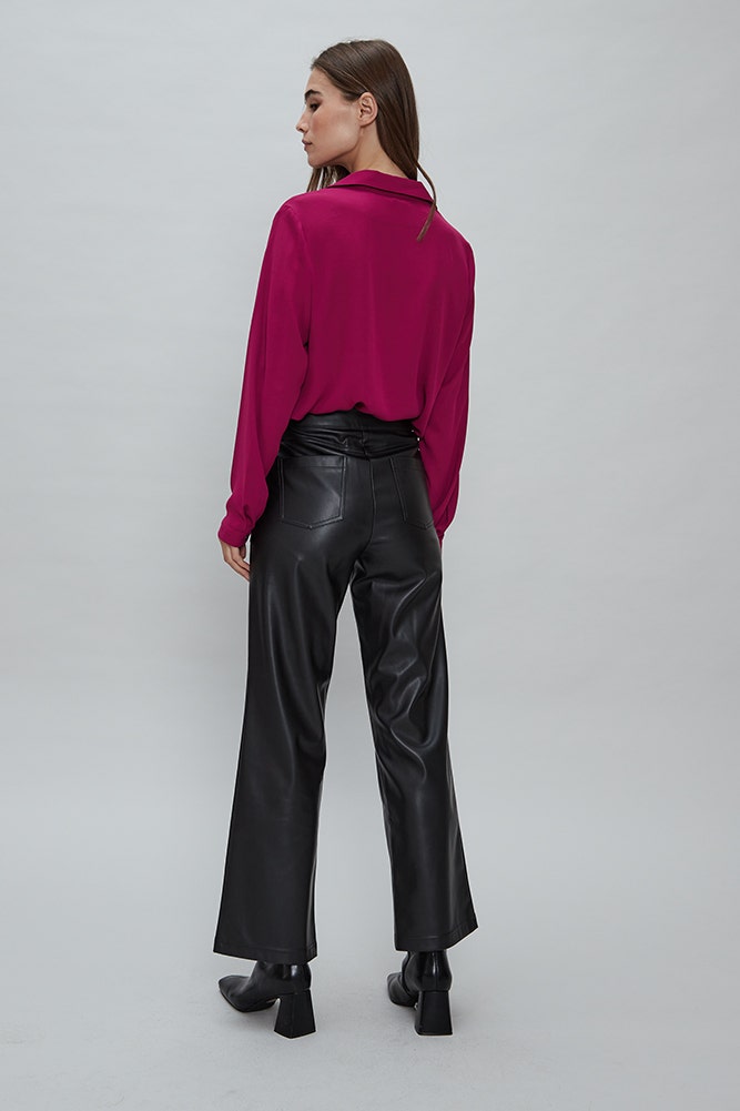 PANTALON RECTO ECOCUERO