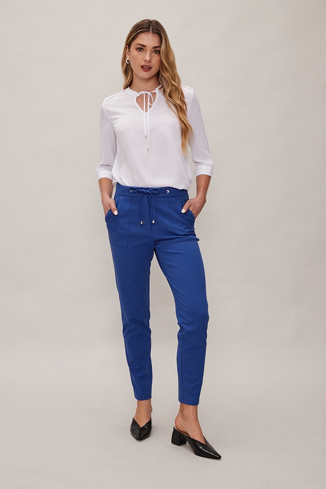 Pantalon Tipo Jogger Liso Elasticado Ash