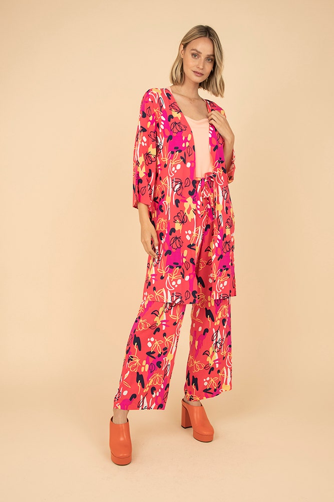 PANTALON PALAZZO DE VISCOSA ESTAMPADO