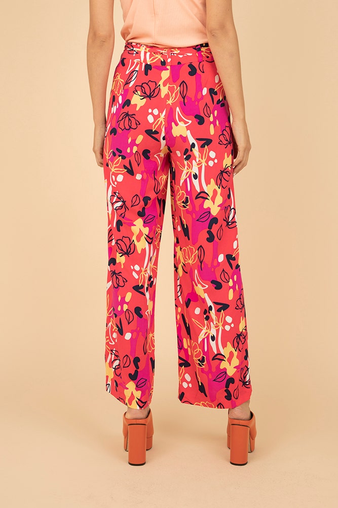 PANTALON PALAZZO DE VISCOSA ESTAMPADO