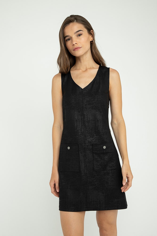 VESTIDO JUMPER CON BROCHES DECORATIVOS