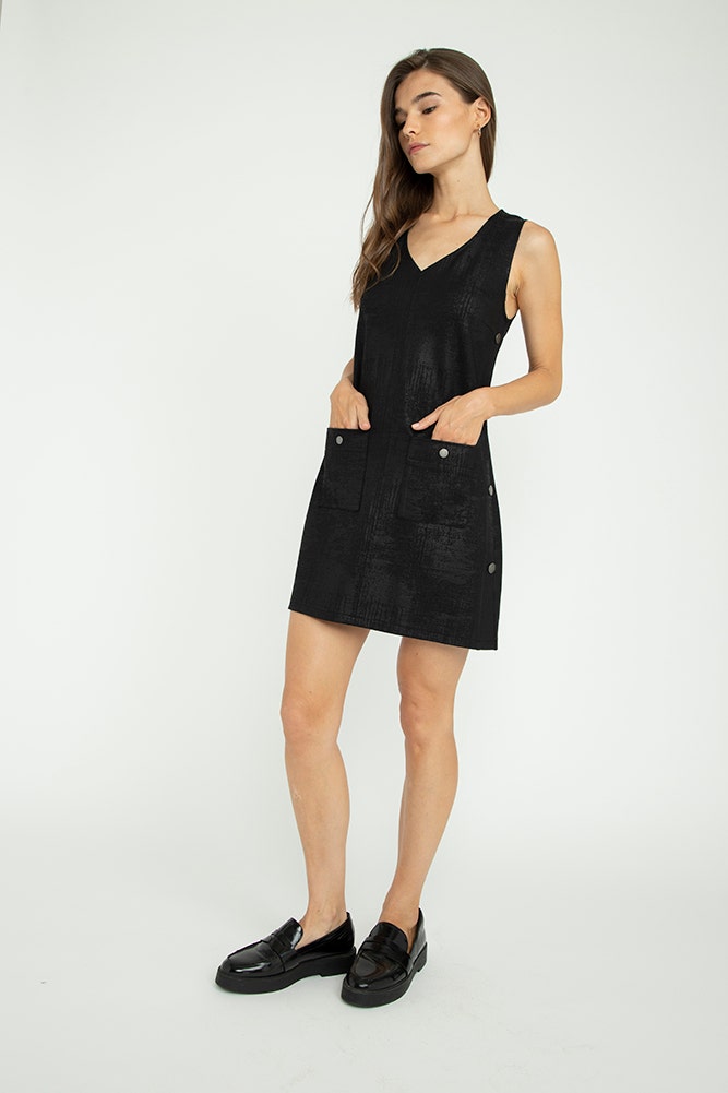 VESTIDO JUMPER CON BROCHES DECORATIVOS