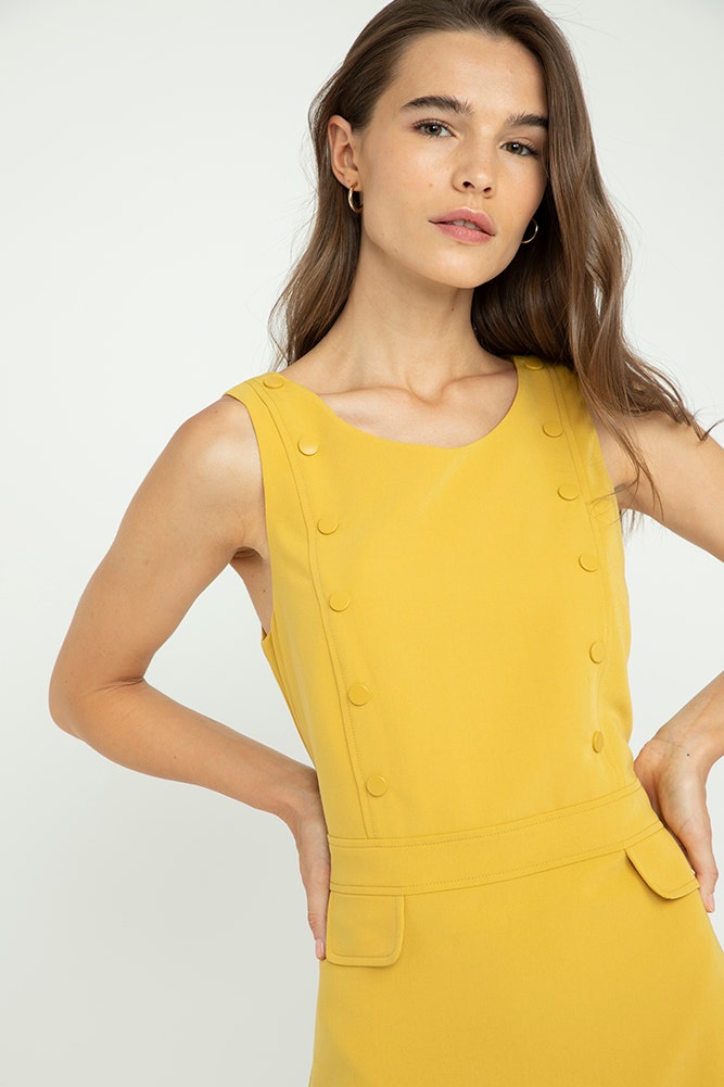 Vestido Jumper Con Broches Ash Vestido Jumper Con Broches Ash