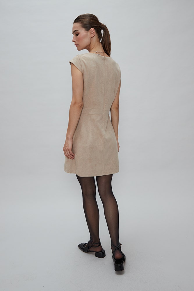 VESTIDO JUMPER DE GAMUZA