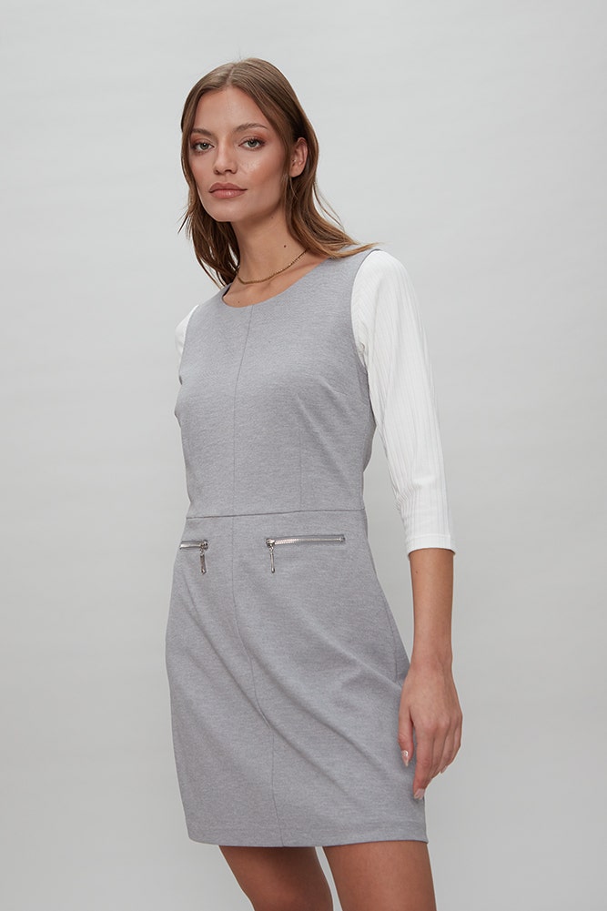 VESTIDO JUMPER CON CIERRES