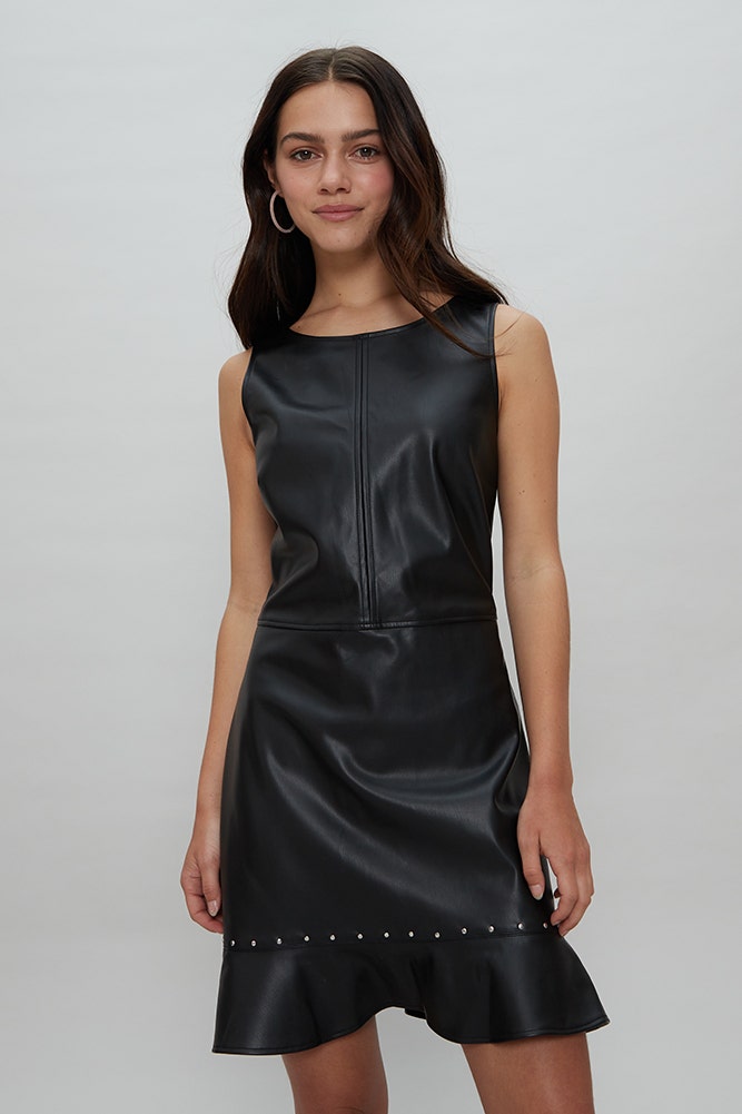 VESTIDO ECOCUERO