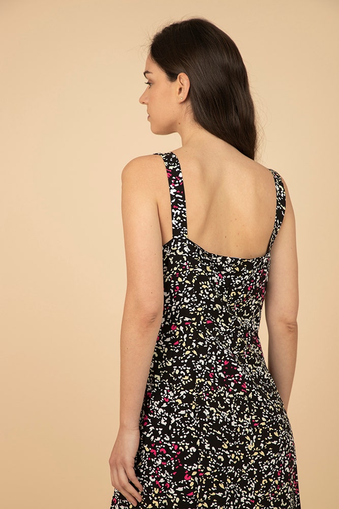 VESTIDO MIDI DE VISCOSA