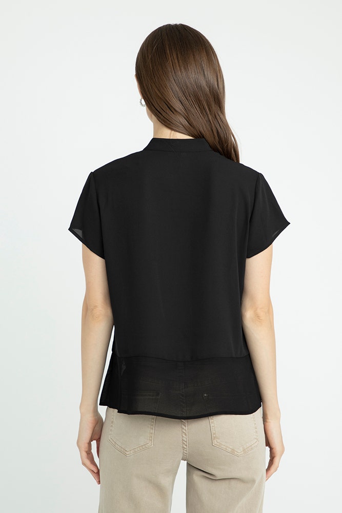 BLUSA CON EFECTO TRANSPARENCIA