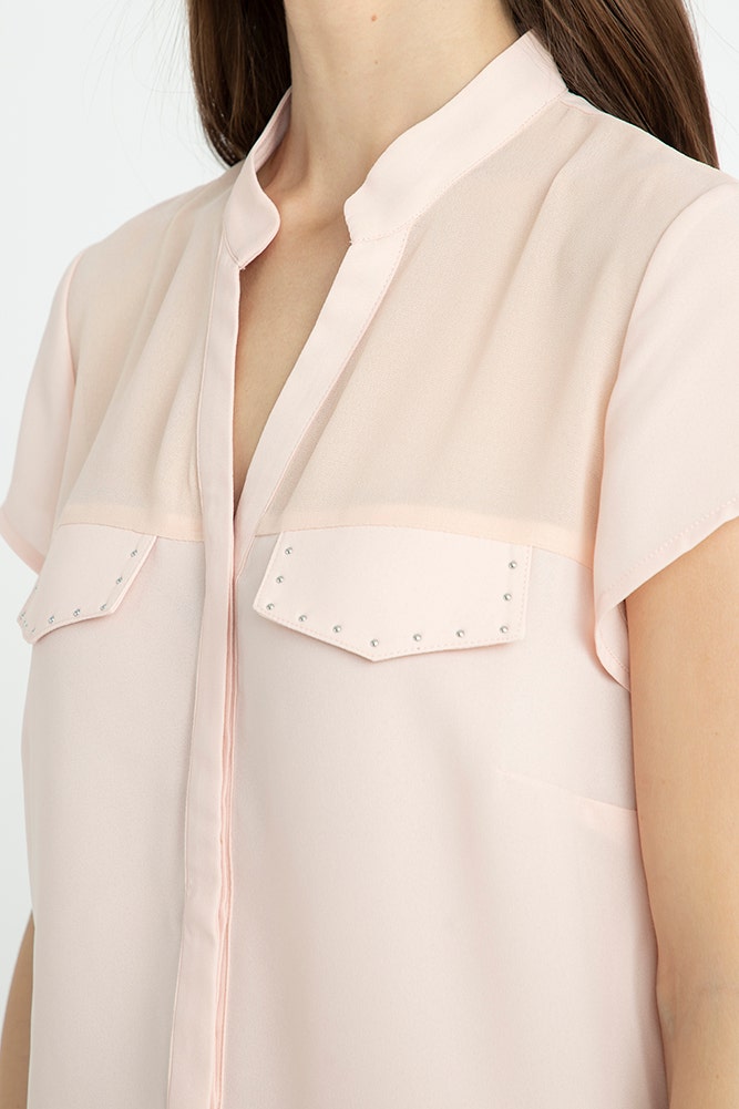 BLUSA CON EFECTO TRANSPARENCIA