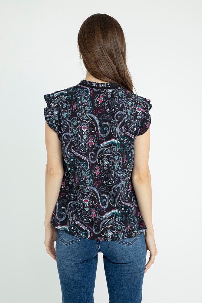 BLUSA CON LAZO EN EL CUELLO