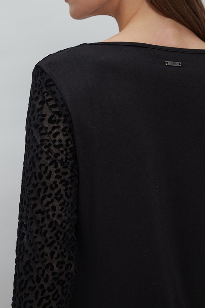 POLERA MALLA ANIMAL PRINT