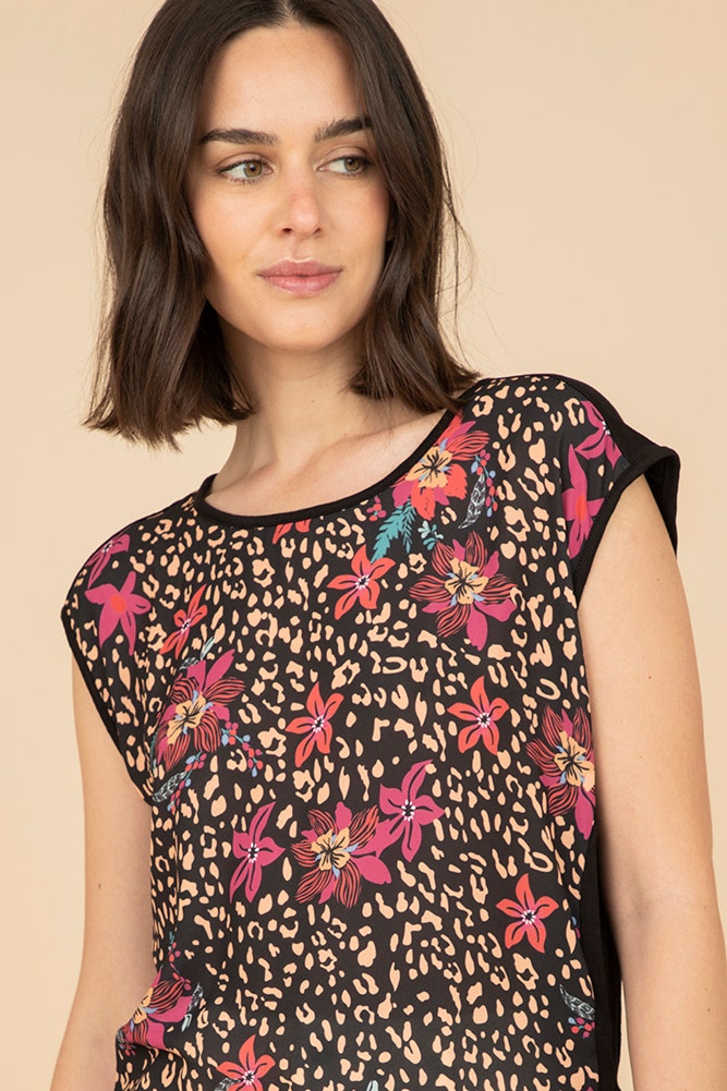 TOP PRINT DOBLE TELA