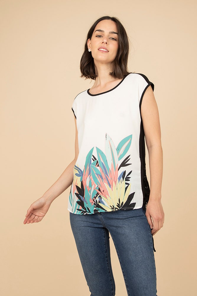 TOP PRINT DOBLE TELA
