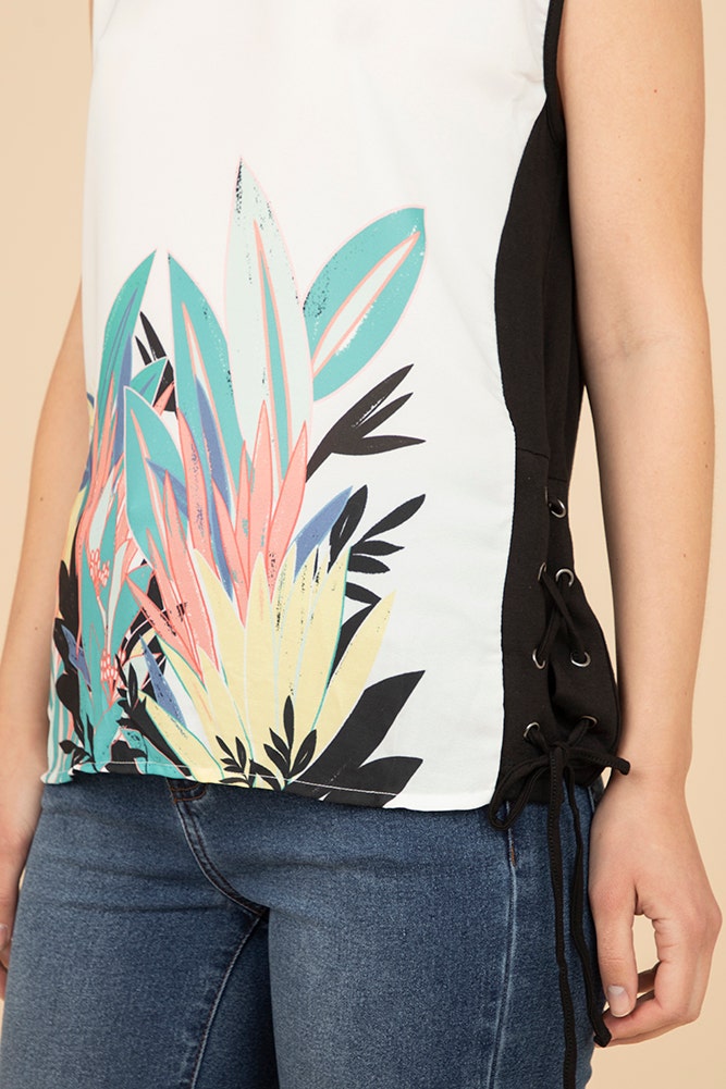 TOP PRINT DOBLE TELA