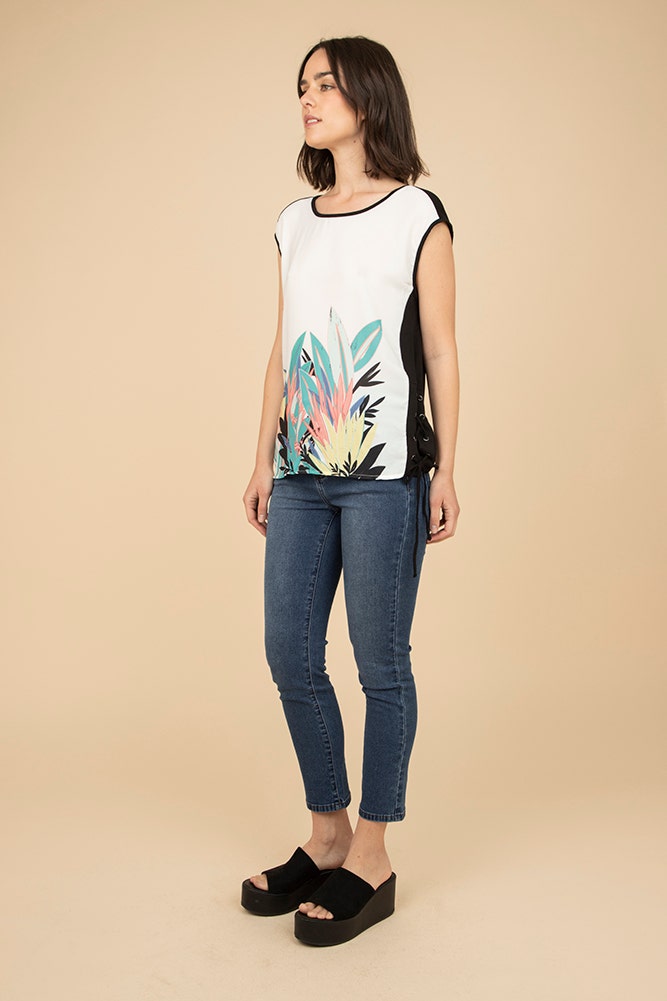 TOP PRINT DOBLE TELA