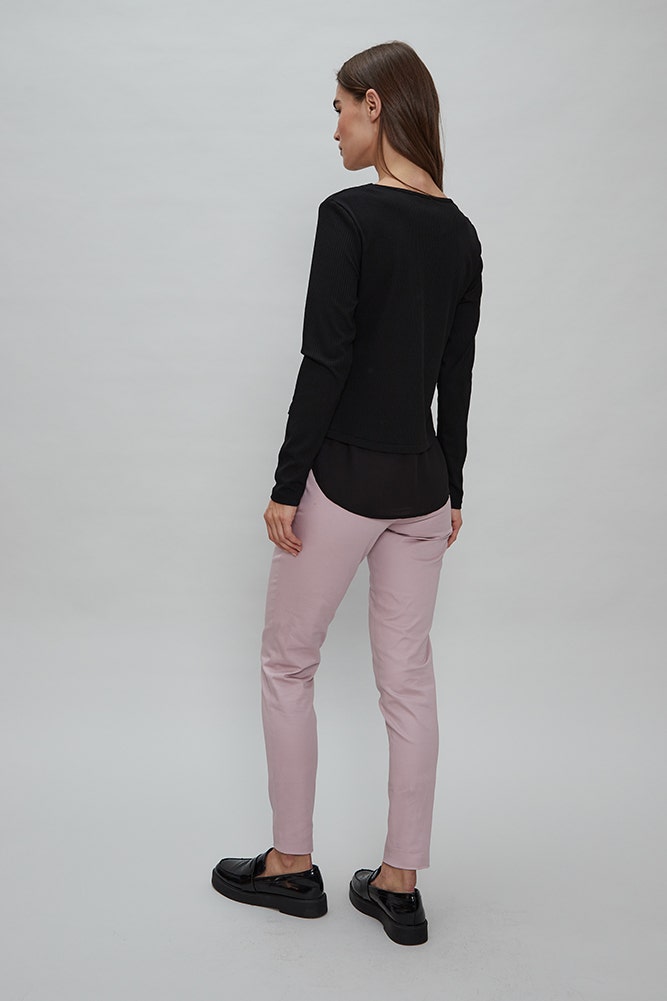 POLERA RIB ESTAMPADA 