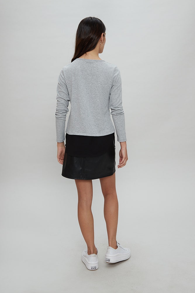 POLERA RIB ESTAMPADA 