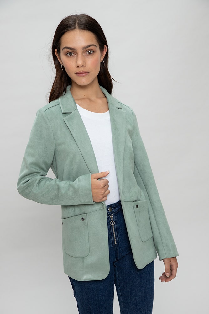 BLAZER DE GAMUZA 
