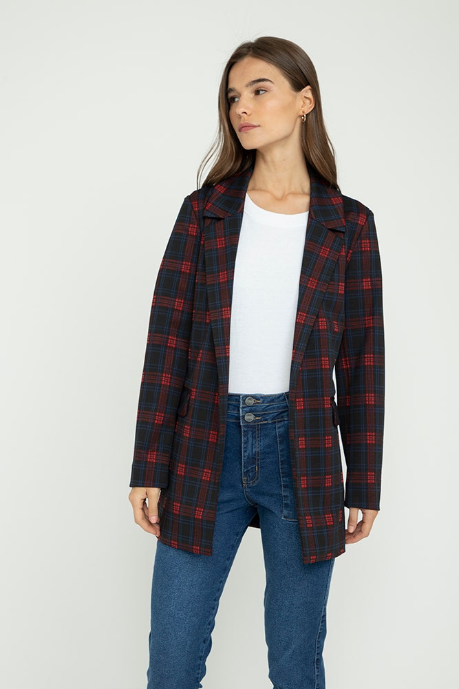 BLAZER LARGO JACQUARD