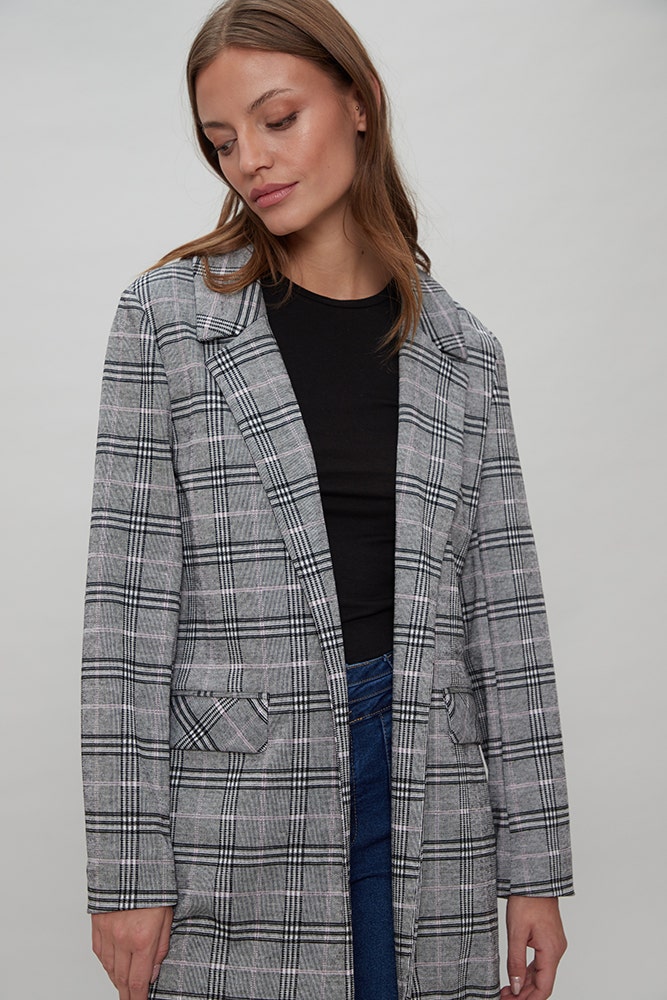 BLAZER LARGO JACQUARD