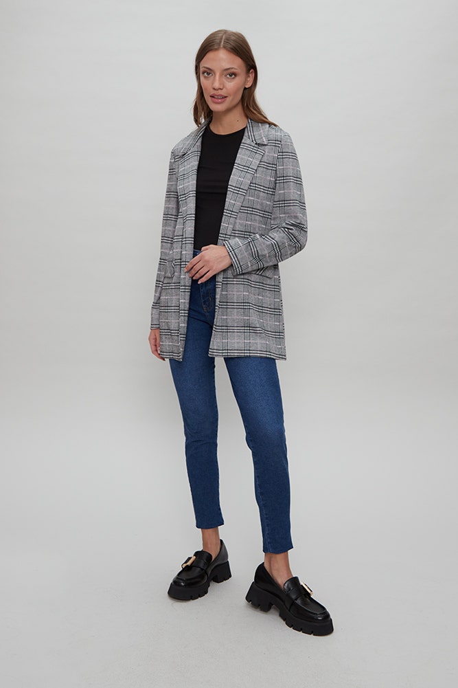 BLAZER LARGO JACQUARD