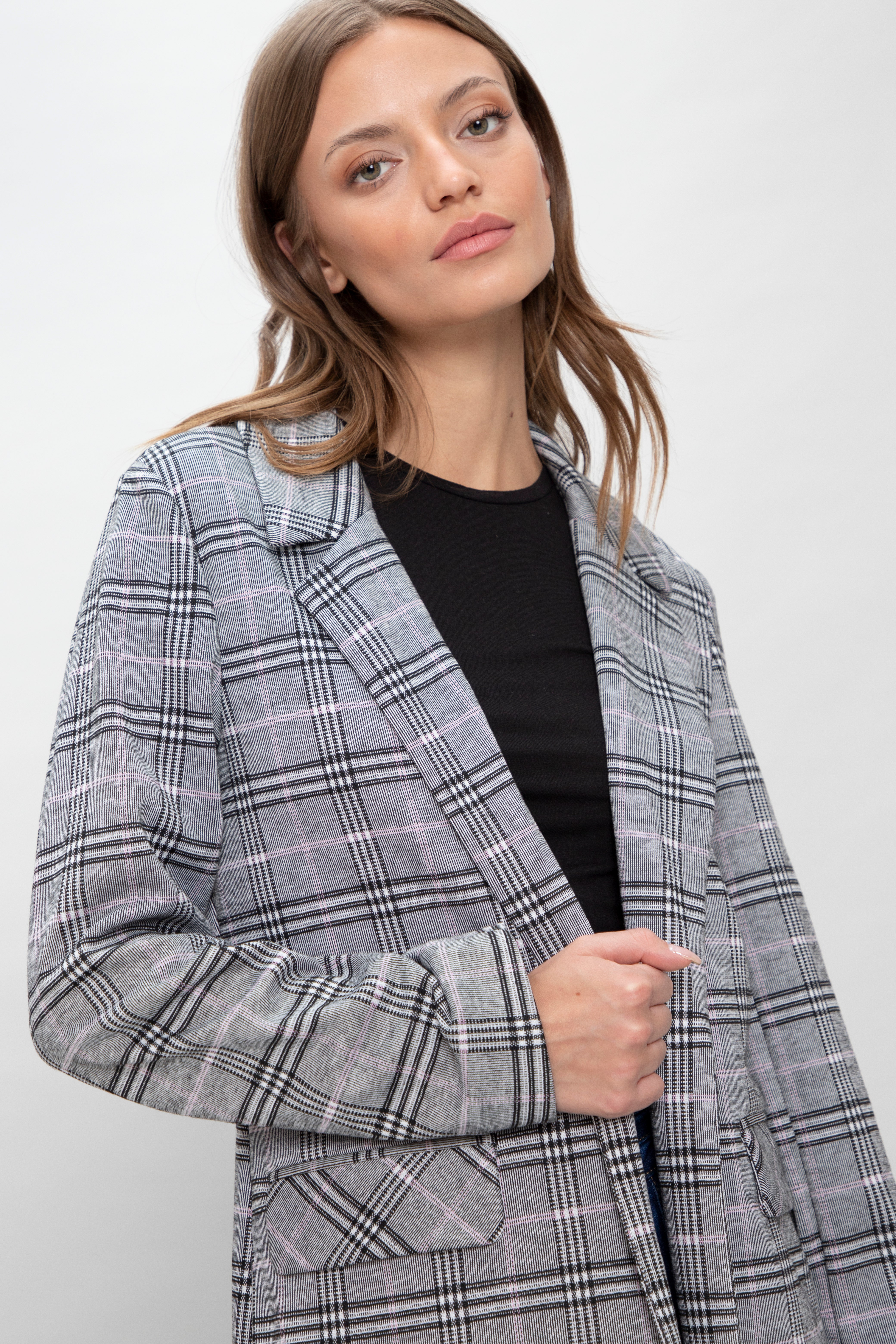 BLAZER LARGO JACQUARD