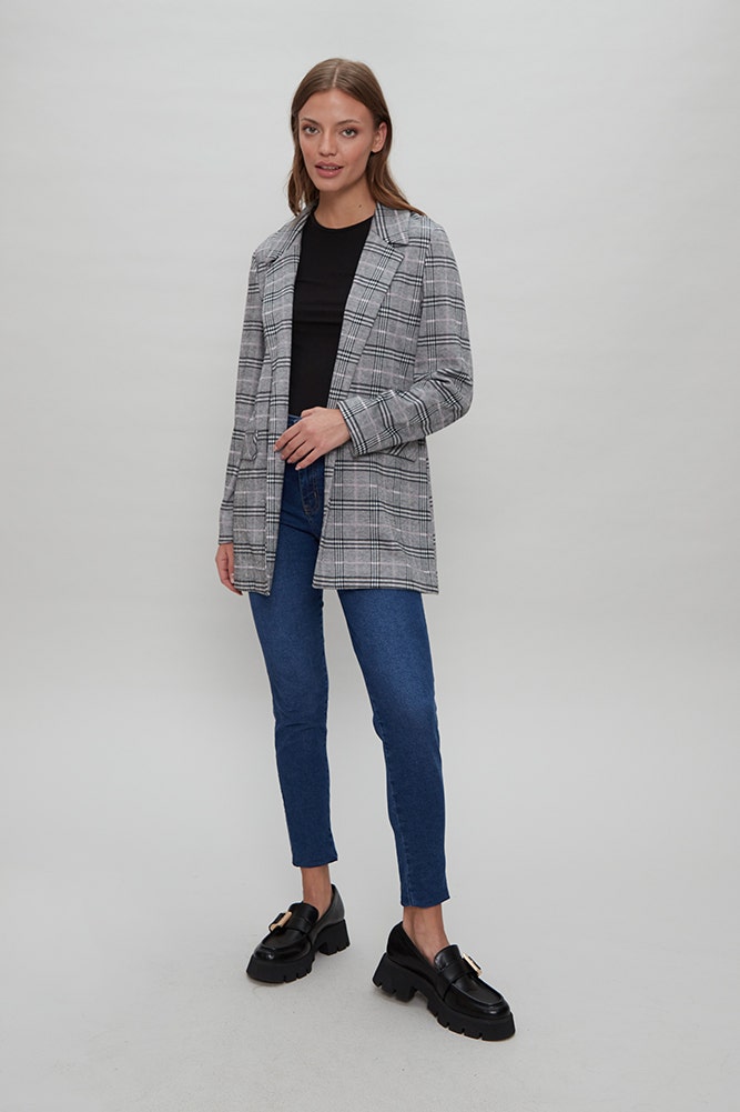 BLAZER LARGO JACQUARD