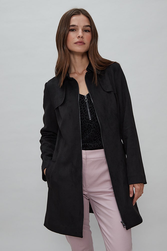 TRENCH DE GAMUZA