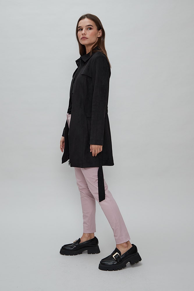 TRENCH DE GAMUZA
