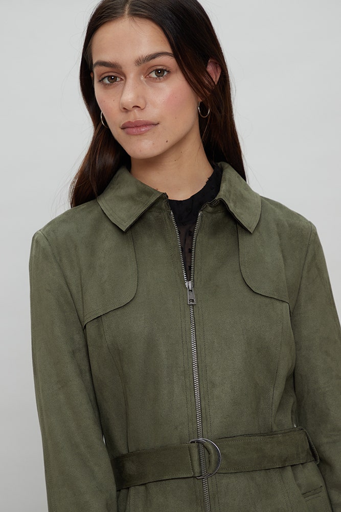 TRENCH DE GAMUZA