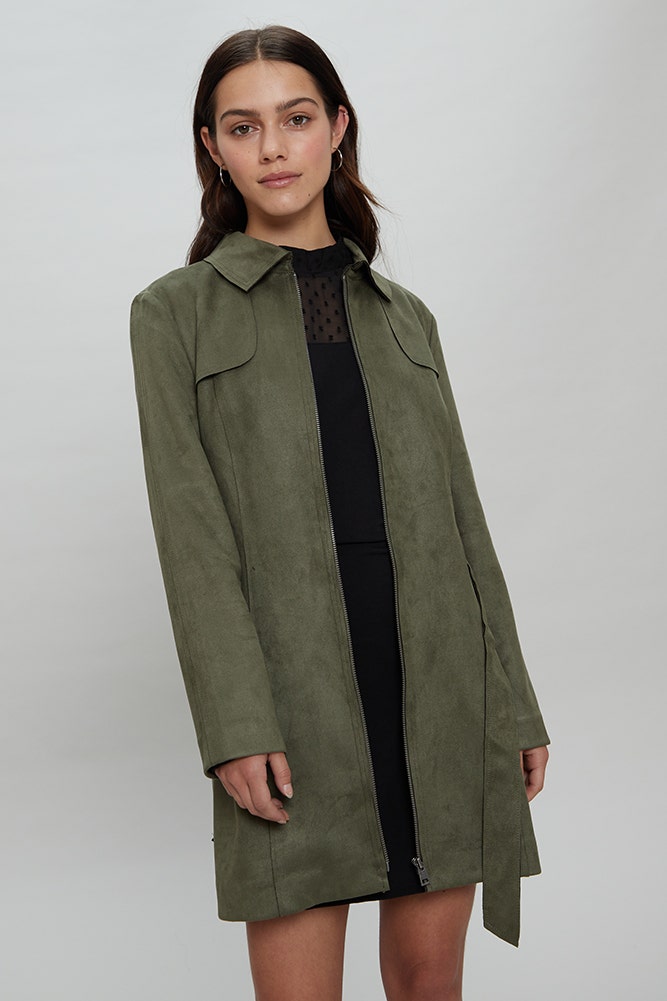TRENCH DE GAMUZA