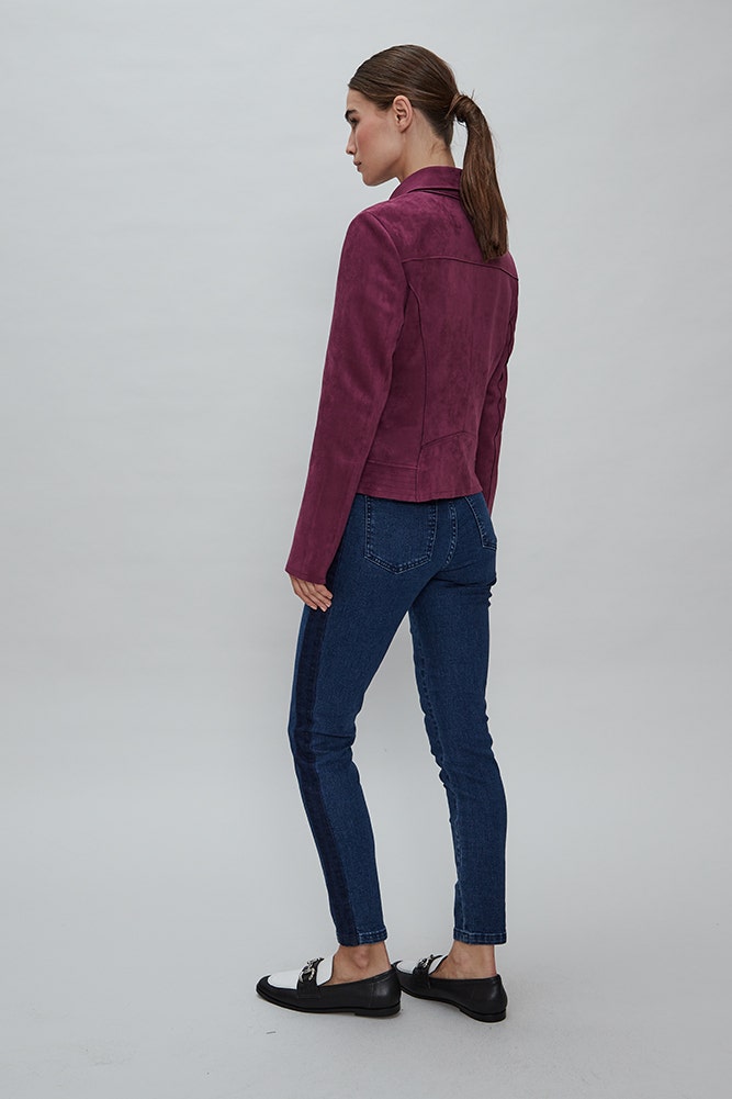 CHAQUETA BIKER DE GAMUZA