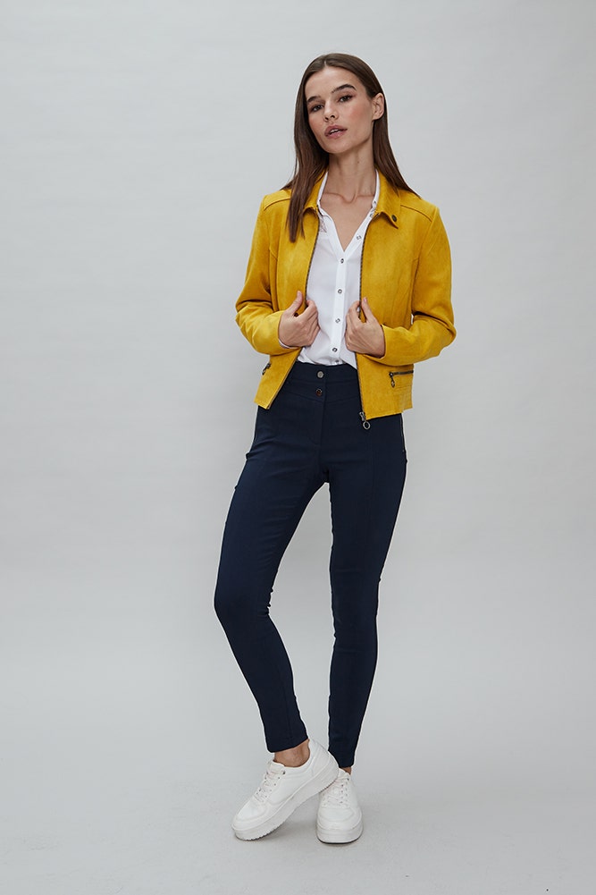 CHAQUETA BIKER DE GAMUZA