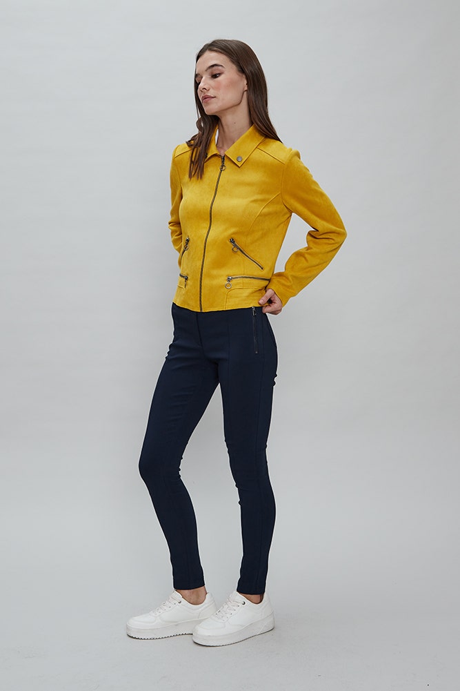 CHAQUETA BIKER DE GAMUZA