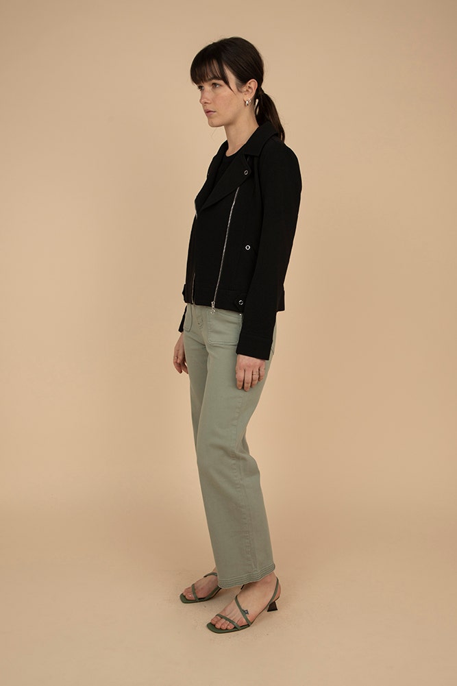 CHAQUETA BIKER TEXTURA