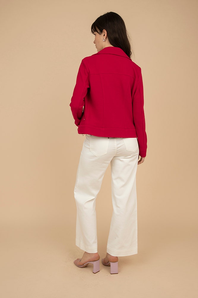 CHAQUETA BIKER TEXTURA