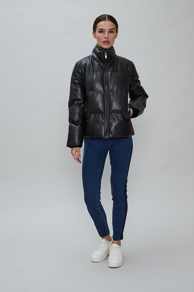 PARKA PUFFA ECOCUERO