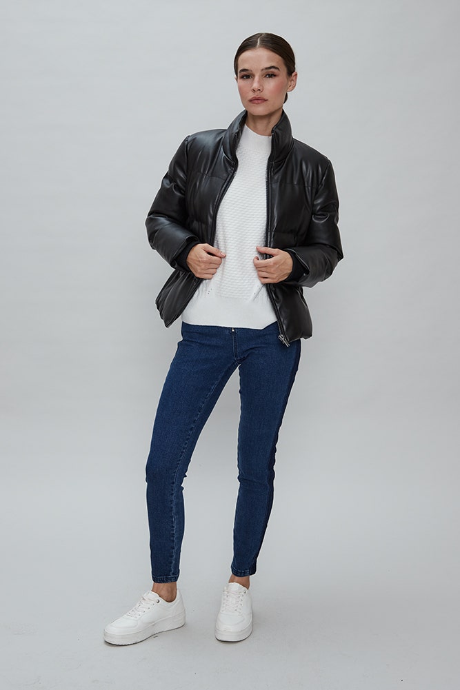 PARKA PUFFA ECOCUERO