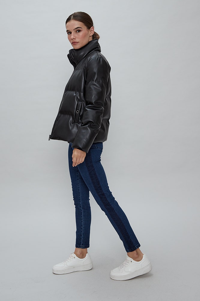 PARKA PUFFA ECOCUERO