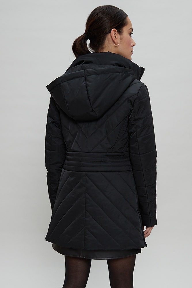PARKA LARGA CON GORRO