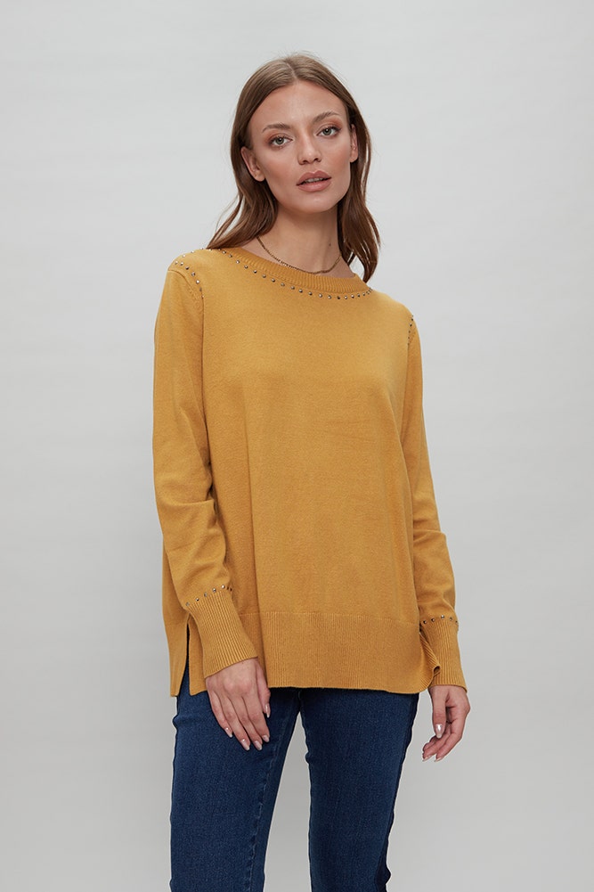 TEJIDO SWEATER TACHAS DECORATIVAS