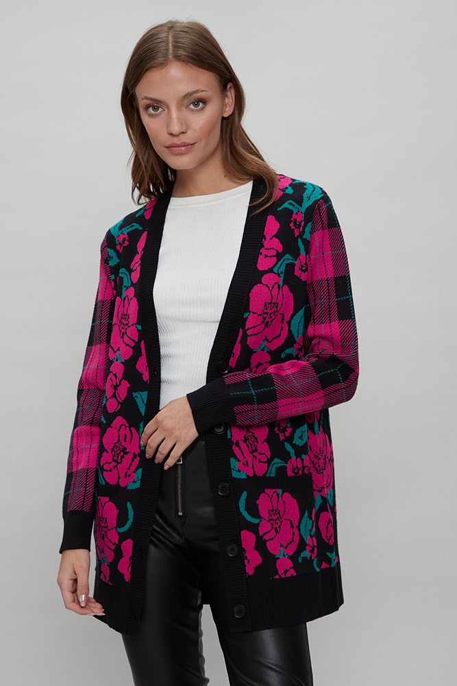 CHALECO TIPO CARDIGAN PRINT