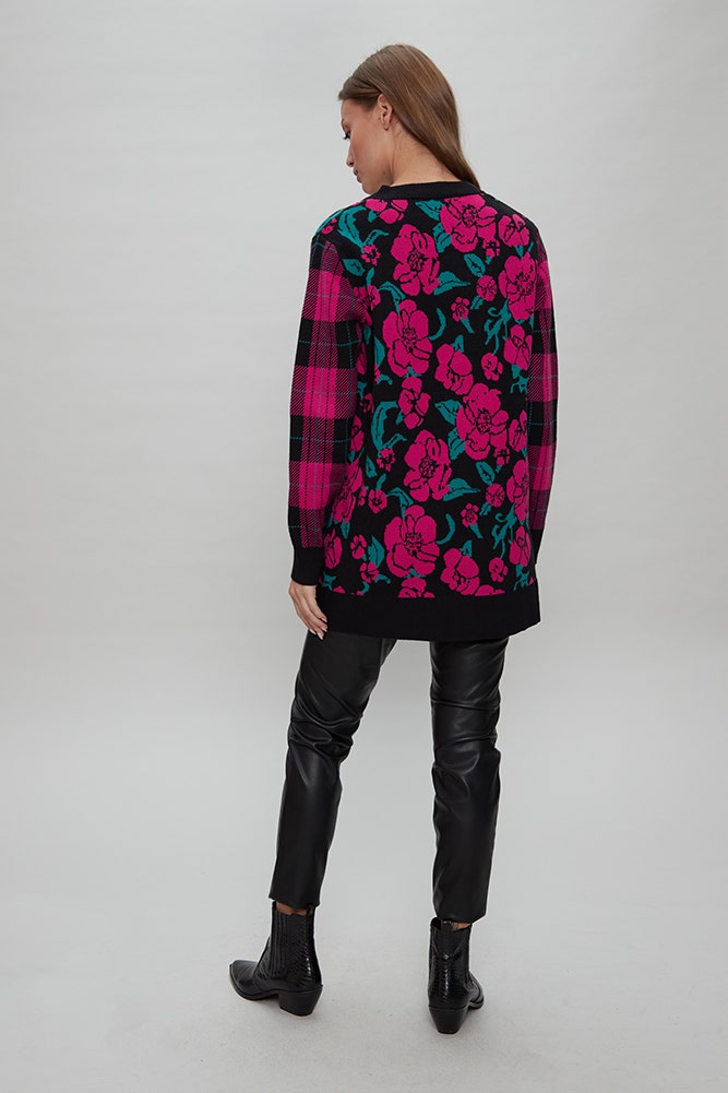 CHALECO TIPO CARDIGAN PRINT