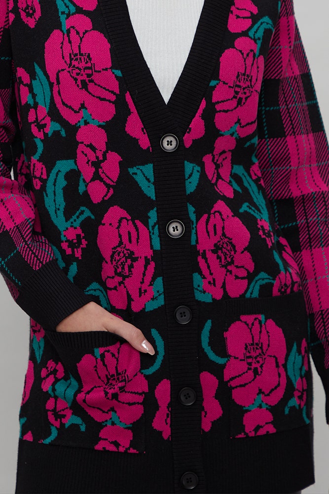 CHALECO TIPO CARDIGAN PRINT
