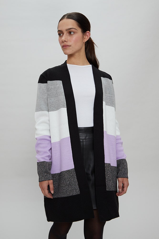 CARDIGAN RAYADO MULTICOLOR