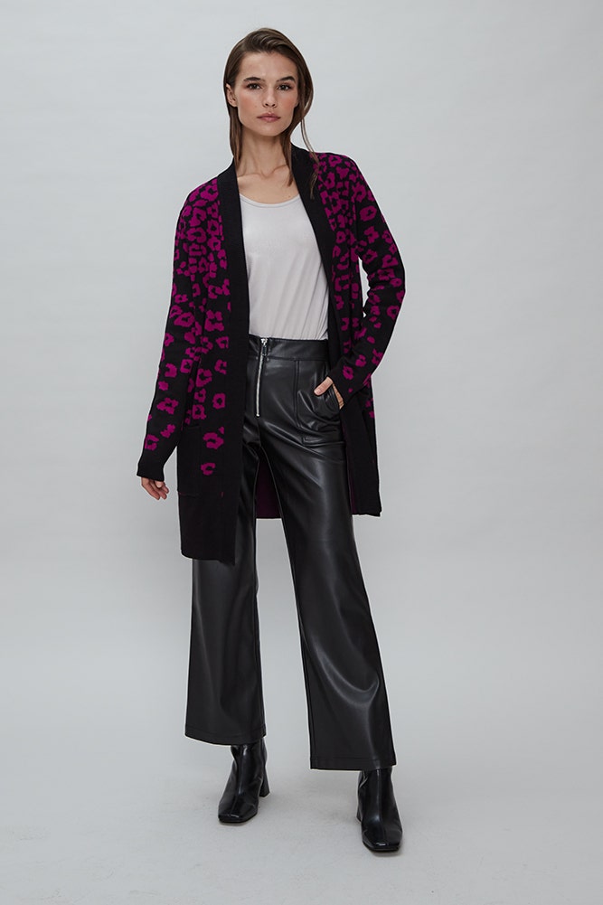 CARDIGAN ANIMAL PRINT 