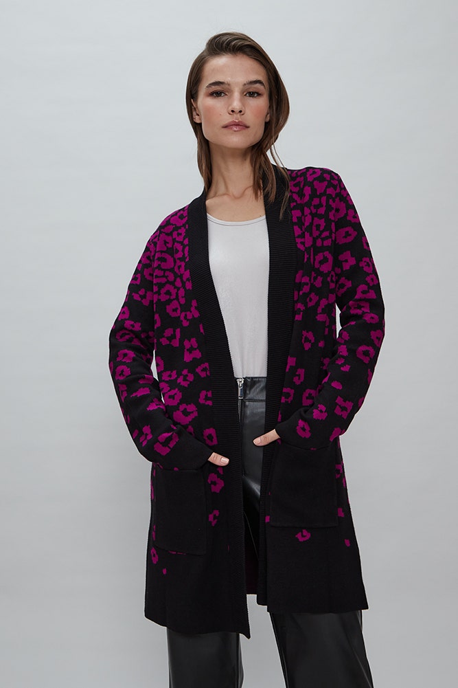 CARDIGAN ANIMAL PRINT 